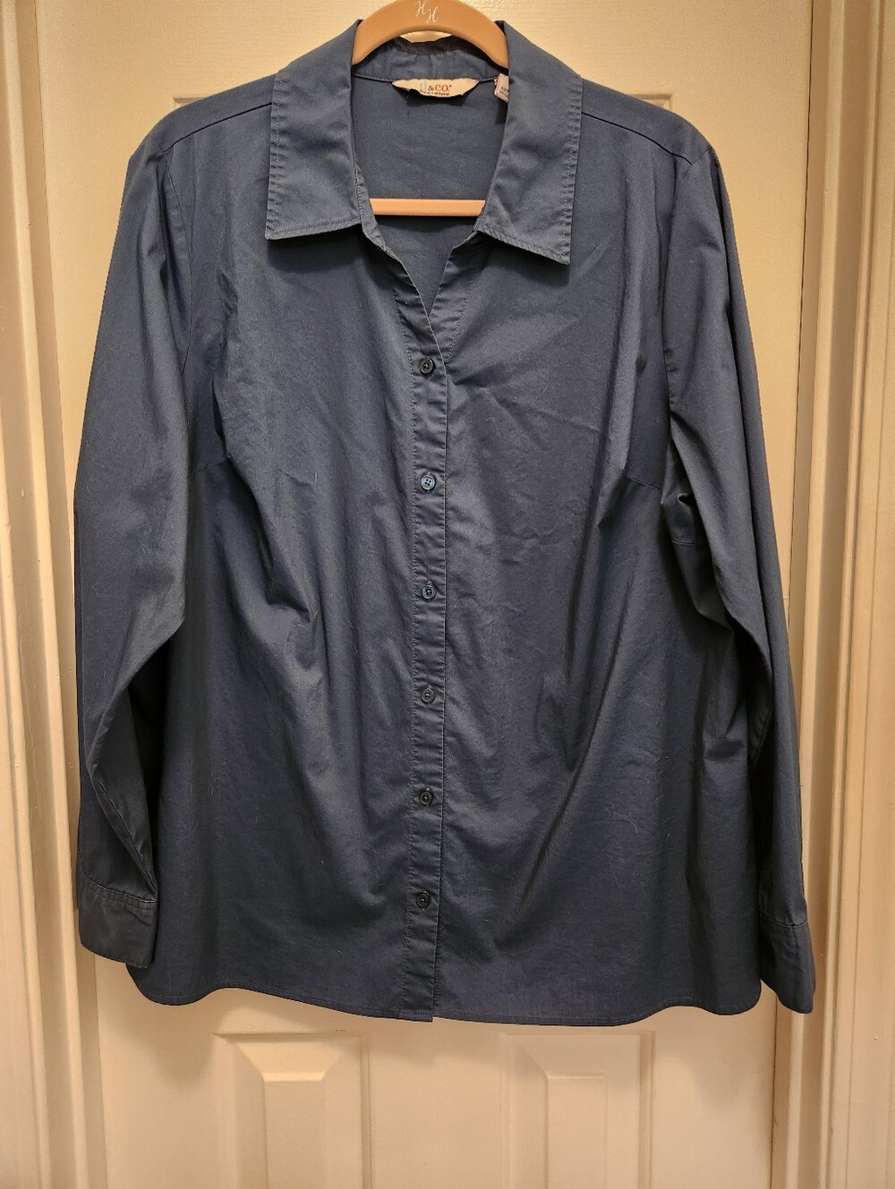 Denim&Co. Relaxed Bouse - Size 1X